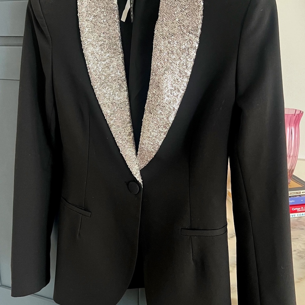 Sequin Trim Pantsuit